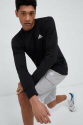Adidas pamut melegítőfelső fekete, férfi, nyomott mintás - fekete XL - answear - 12 990 Ft
