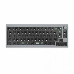 Keychron Q2 QMK Custom Mechanical Keyboard Barebone ISO Knob Silver Grey UK (Q2-F2)