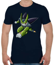printfashion Cell - Férfi póló - Sötétkék (12363542)