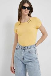 Pepe Jeans t-shirt Ragy női, sárga - sárga XL