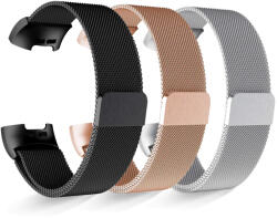 Fitbit 3 / Fitbit 3 SE / Fitbit 4 okosóra milánói szíj - rozsdamentes acél, mágneses - hellosmart