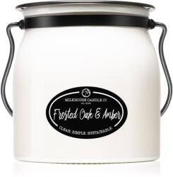Milkhouse Candle Milkhouse Candle Co. Creamery Frosted Oak & Amber lumânare parfumată Butter Jar 454 g
