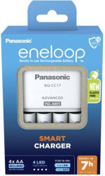 Panasonic Smart akkumulátor töltő szett 4 db 2000mAh AA akkumulátorral (KKJ17MCD40E)