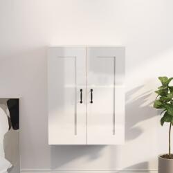 vidaXL Dulap de perete suspendat, alb extralucios, 69, 5x32, 5x90 cm (812309) Comoda