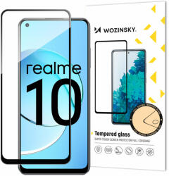 Wozinsky Realme 10 üvegfólia Wozinsky Full Glue 9H fekete kerettel tokbarát