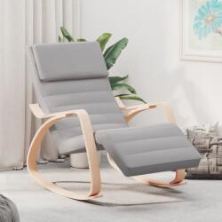 vidaXL Scaun balansoar, gri deschis, material textil (351074) Balansoar