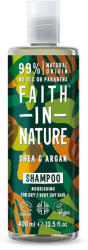 Faith in Nature Sampon natural hranitor cu unt de shea si ulei de argan pentru par uscat, Faith in Nature, 400 ml