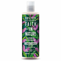 Faith in Nature Balsam natural nutritiv cu Lavanda si muscata pentru par normal si uscat, Faith in Nature, 400 ml