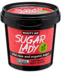 Beauty Jar Scrub corporal cu trandafir salbatic si zahar organic, Sugar Lady, Beauty Jar, 180 g