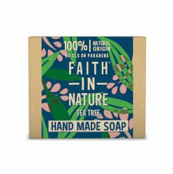 Faith in Nature Sapun natural solid cu arbore de ceai, Faith in Nature, 100 g