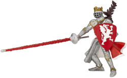 Papo Figurina Papo The Medieval Era - Cavaler pe Dragonul Rosu (39386)