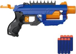 Raya Toys Jucărie pentru copii Raya Toys - Mitralieră Soft Bullet cu 8 gloanțe moi, albastru (518122154)