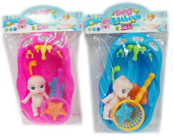 Magic Toys Fürdőkád babával és más kiegészítőkkel többféle MKO424289