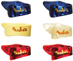 D'ANDREA R6371 MD DXC - Pack of 6 Medium Plastic Thumbpicks - E158E
