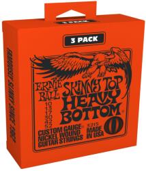 Ernie Ball P03215 - SK Top Hv Bottom Slinky Nickel wound electric guitar strings 3-pack 10/52 - J687J