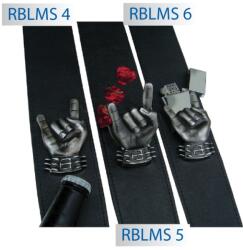REBEL RBLAR 6 - Guitar and Bass Strap Leather with built-in accessory (Pickboy Rock-It - Pick Holder) - S844S