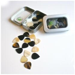 Timbertones 4SHLTIN - 4 Mother of Pearls and Mussel shell plectrums set - Q802Q