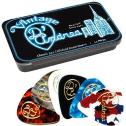 D'ANDREA TNVCH - 12 Classic Celluloid Picks Heavy in Tin box - D799D