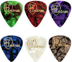 D'ANDREA TDC351 . 46TH - Pack of 12 Assorted Celluloid Picks (Thin) - E099E
