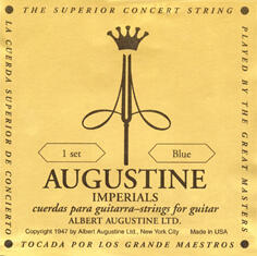 AUGUSTINE IMP BLUE SETS - Imperial Blue classical guitar set Medium Tension - C002C