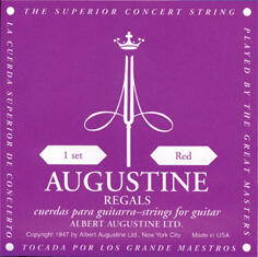 AUGUSTINE REG RED SETS - Regal Red classical guitar set Medium Tension - F020F