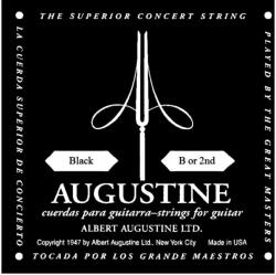 AUGUSTINE BLACK B-2ND - Classical guitar Classic Black String B - C012CC