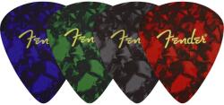 Fender 9106109000 - Fender® Pick Shape Logo Coasters, 4-Pack, Multi-Color - FEN2035