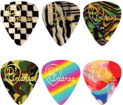 D'ANDREA TWC351 . 46TH - Pack of 12 Assorted Celluloid Picks (Thin) - E102E