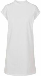 Build Your Brand Lezser pamut ruha állógallérral - Óceánkék | 2XL (BY101-1000343829)