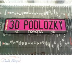 Toyota 3D rendszámtábla tartó , Rendszámtábla keret , Rendszámtáblatartó
