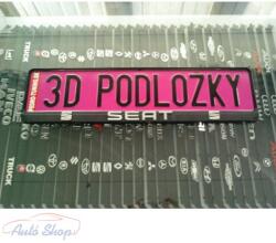 Seat 3D rendszámtábla tartó , Rendszámtábla keret , Rendszámtáblatartó