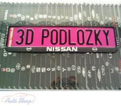  Nissan 3D rendszámtábla tartó , Rendszámtábla keret , Rendszámtáblatartó