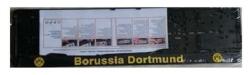Siberia Rendszámtábla tartó, 3D feliratos, logós, Borussia Dortmund (P321)