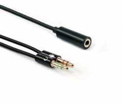 SBOX Jack elosztó 3, 5mm anya - 2x3, 5mm apa, 0, 2M - followed