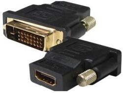 SBOX DVI A - HDMI M/F adapter, aranyozott - followed