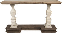 Clayre & Eef Consola lemn maro antichizat bej 157x40x86 cm (5H0448)