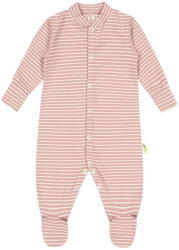 Bio Baby Бебешки гащеризон на райе Bio Baby - 62 сm, 3-4 месеца, розов (97222418)