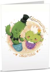 Art Cards Картичка Art Cards - Честита сватба, кактуси (ART29)