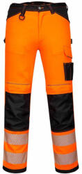 Portwest PW303 jól láthatósági vékony sztreccs munkásnadrág narancs (PW303OBR40)