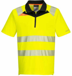 Portwest Jól láthatósági galléros póló sárga - fekete DX412 (DX412YBRXXL)