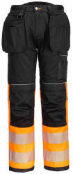 Portwest PW307 jól láthatósági stretch munkásnadrág lengő zsebekkel (PW307OBR40)