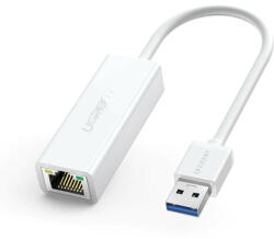 UGreen ADAPTOR RETEA Ugreen, "CR111" USB to Gigabit LAN Adapter, LED, alb "20255" (include TV 0.18lei) - 6957303822553 (20255)