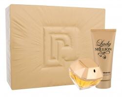 Paco Rabanne Lady Million set cadou EDP 80 ml + Lapte de corp 100 ml pentru femei