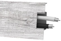 Arbiton -Mack 6 cm-es parkettaszegélyléc (250 cm) gumi szegélyes, vízálló, kábelcsatornával: Philadelphia tölgy (158254000000000157 - MACK - 131 - PHILADELPHIA OAK)