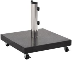 vidaXL Suport umbrelă de soare, negru, 30 kg, granit, pătrat (48565)