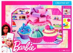 Mega Creative - Barbie süteménykészítő gyurmakészlet - 6 színű, alátéttel