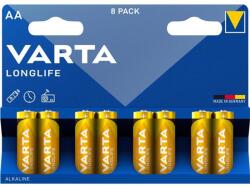 VARTA Elem, AA ceruza, 8 db, VARTA "Longlife (4106101418) - nyomtassingyen