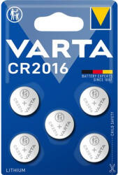 VARTA Gombelem, CR2016, 5 db, VARTA (6016101415) - nyomtassingyen