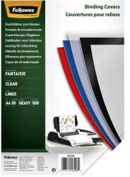 Fellowes Hátlap, A4, 500mikron, FELLOWES "Fantaisie", átlátszó, 50db/cs (5350601) - nyomtassingyen