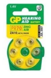 GP Batteries GP Hearing Aid ZA10 (7005ZD, PR70) Cink-levegő hallókészülék elem 6db/bliszter (B3510) - nyomtassingyen